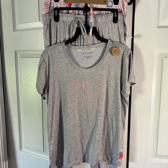 Rae Dunn Other - Rae Dunn Gray and Pink Lounge Set